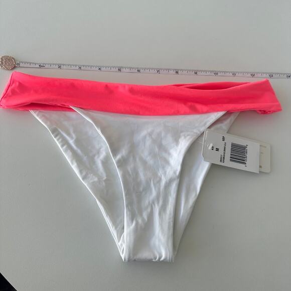 NWT L*Space Womens Neon Pink Color Block Veronica Blocked CLA Bottom Size M - Picture 2 of 8